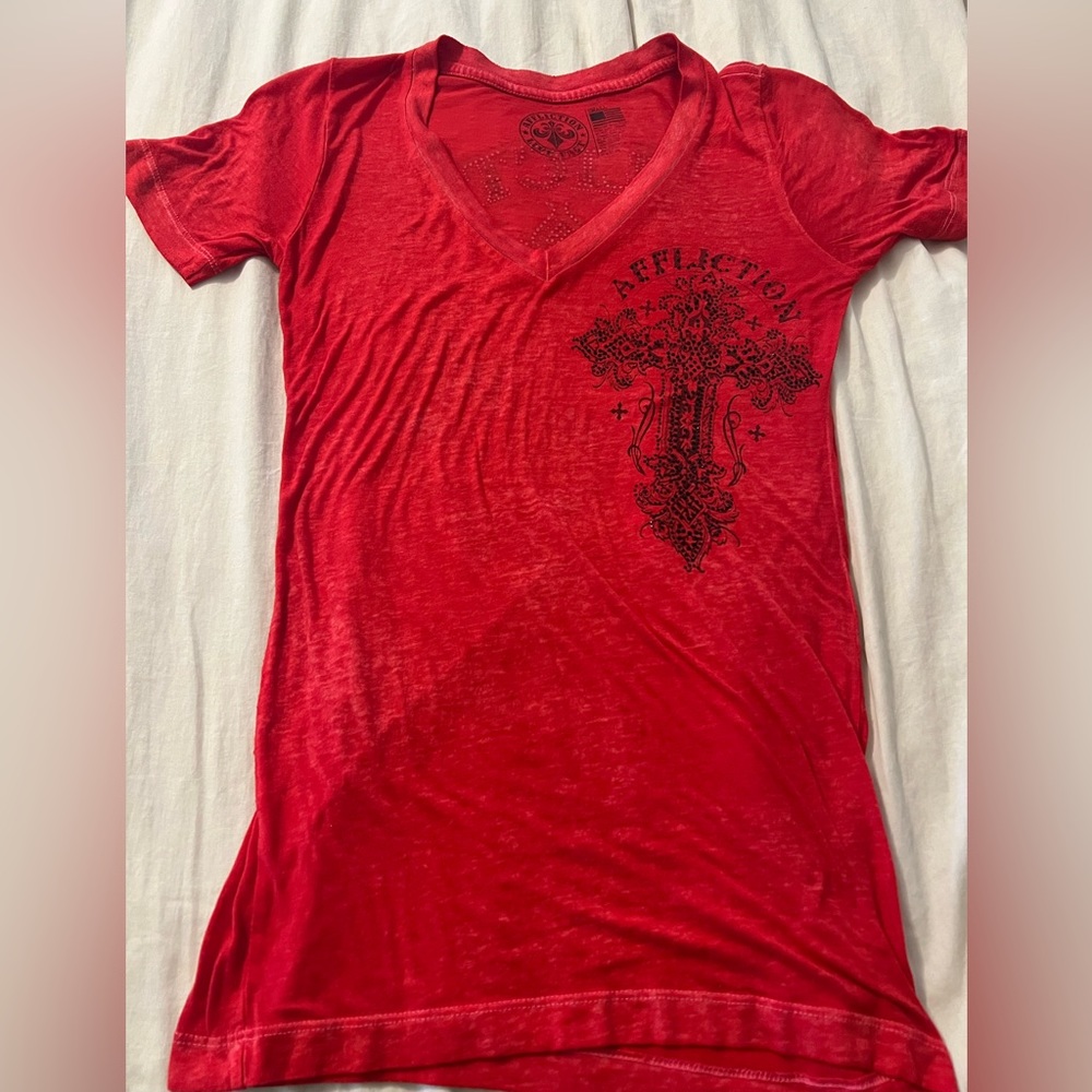 Affliction V-neck Tee